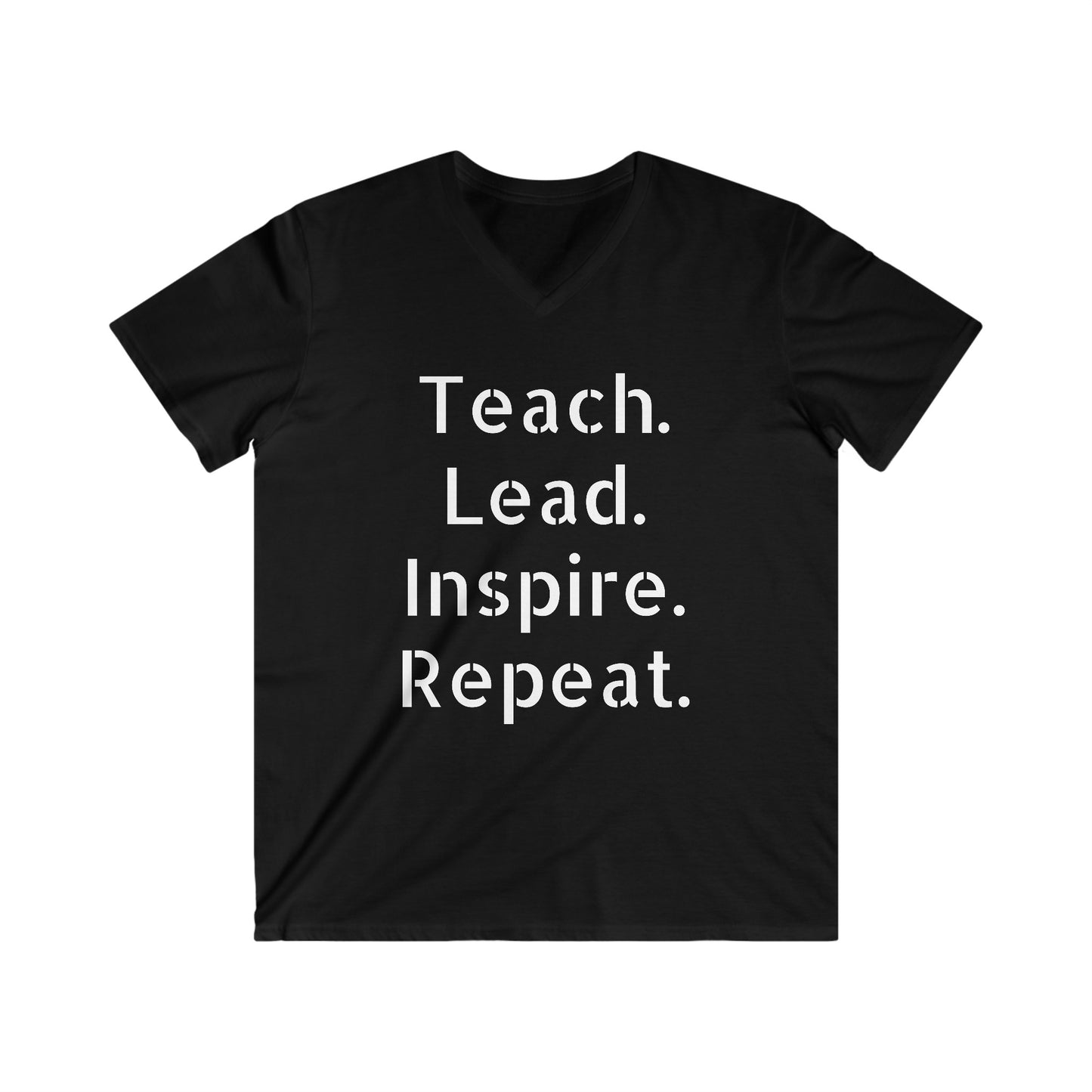 Men's Fitted V-Neck Short Sleeve Tee